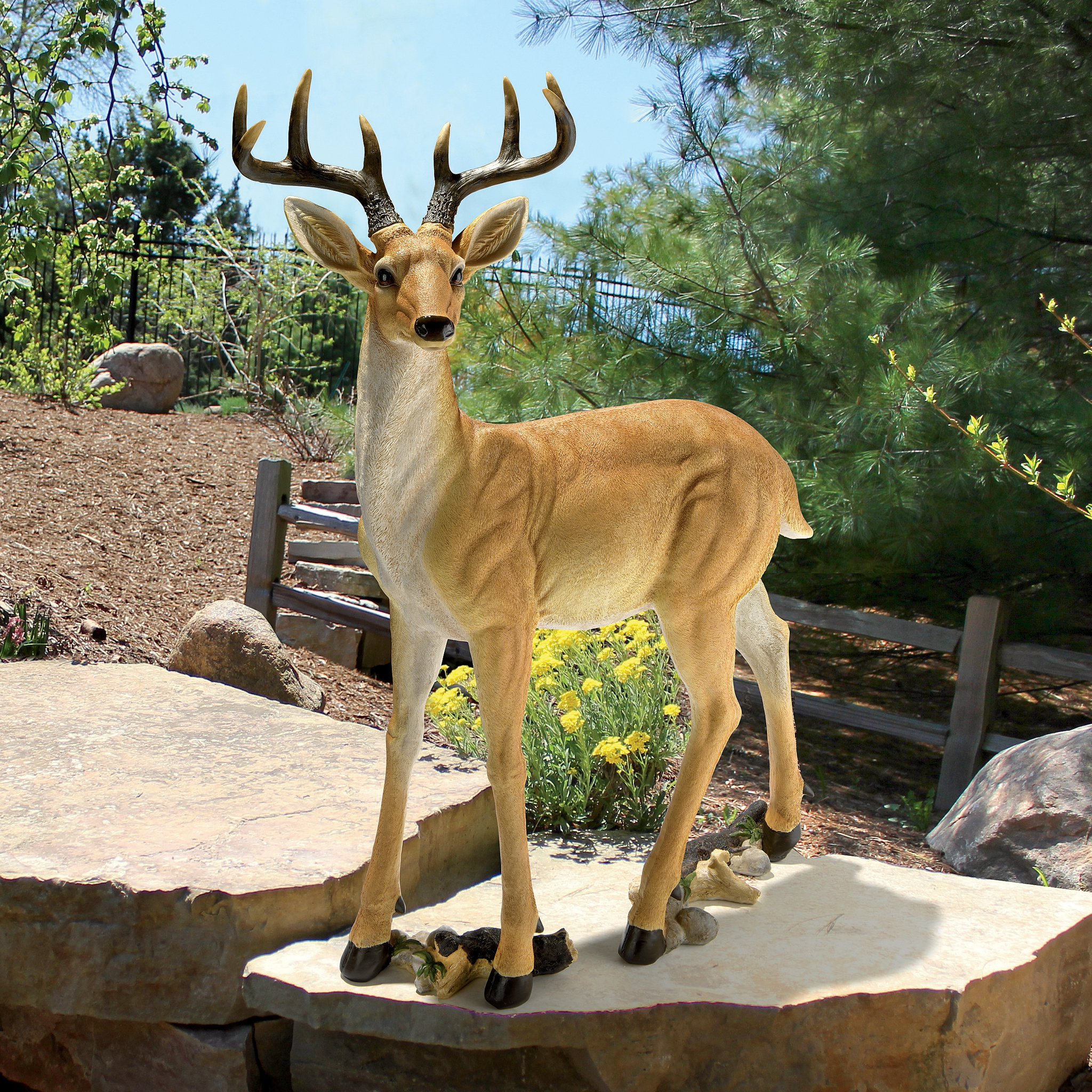 Deer deals statue